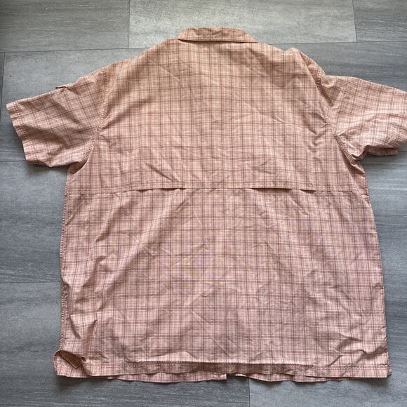 St. John's Bay Shirt Mens 3XL Cape Back Button Up Fishing Vented Outdoor Orange - Picture 5 of 5